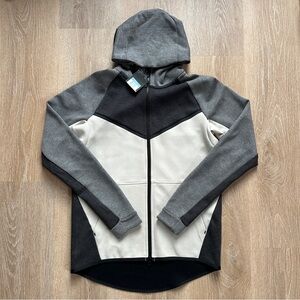 Nike Dark Gray and Light Gray Tech Pack Zip-Up Hoodie